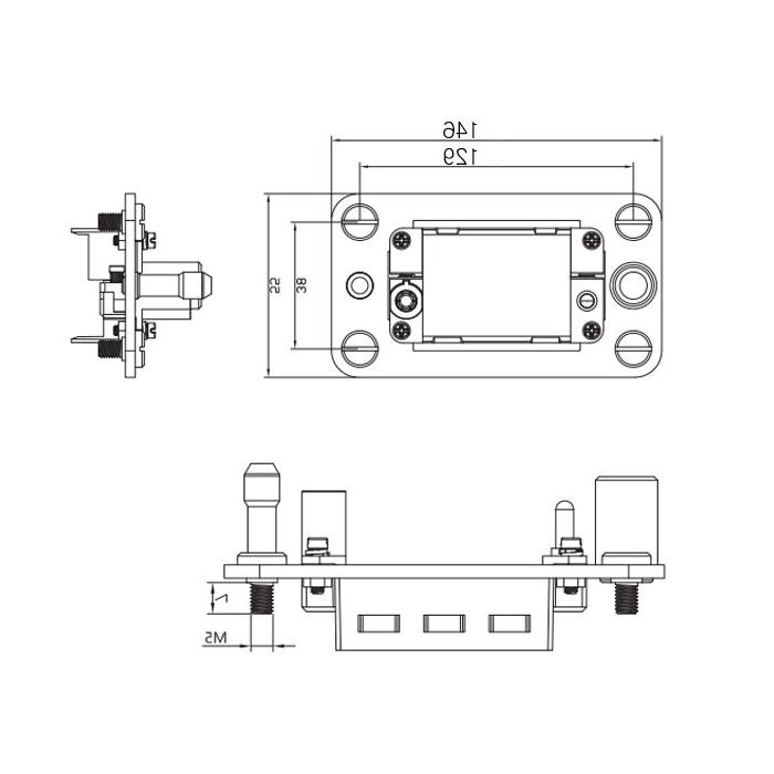 气/电快换模组、适配6个标准模块、H24B-M6-F、09140241001